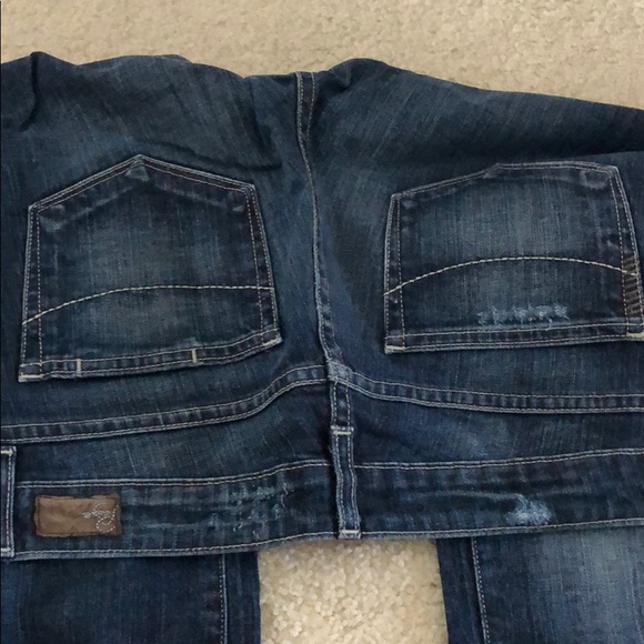 Paige distressed dark denim jeans (Jimmy Jimmy) - Picture 3 of 5